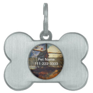 Le Moulin de la Galette Van Gogh Pet ID Tag