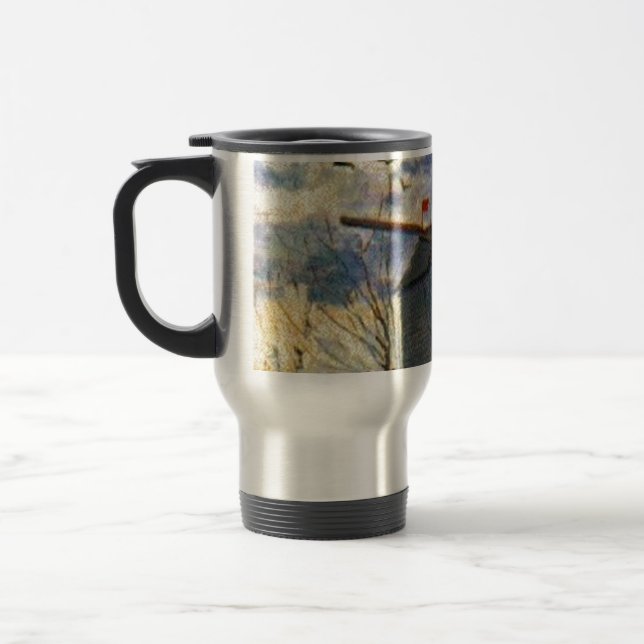 Le Moulin de la Galette Van Gogh Travel Mug (Left)