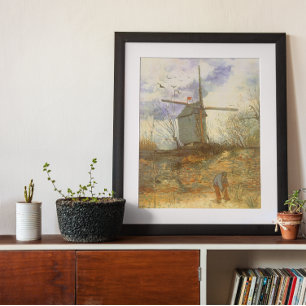 Le Moulin Galette by Vincent van Gogh, Windmills Poster
