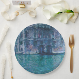 Le palais da Mula Claude Monet Paper Plate