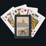 Le Pantheon Art Deco SceneParis, France Playing Cards<br><div class="desc">Le Pantheon Art Deco Scene - Paris,  France  was created in 1912. This image depicts scenes from Paris,  France.</div>