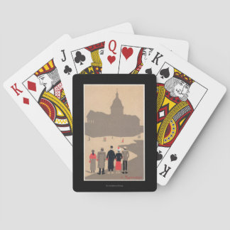 Le Pantheon Art Deco SceneParis, France Playing Cards
