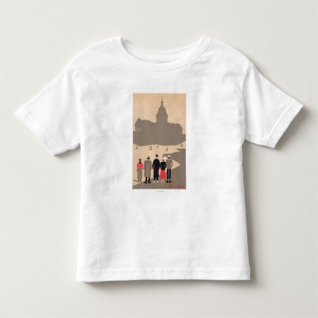 Le Pantheon Art Deco SceneParis, France Toddler T-Shirt (Front)