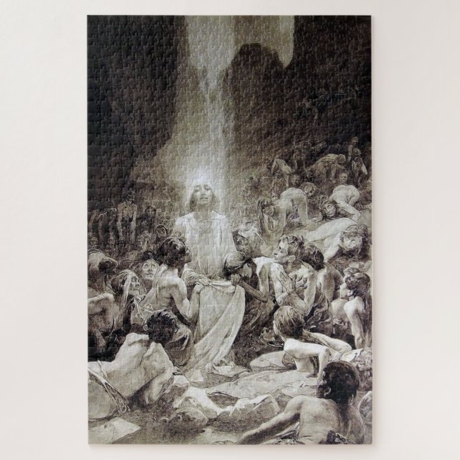 Le Pater - Illustrated Page by Alphonse Mucha E3 Jigsaw Puzzle (Vertical)