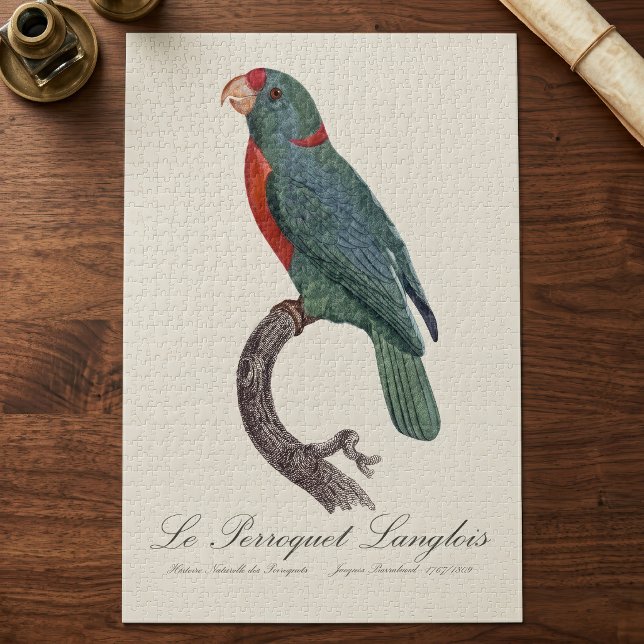 Le Perroquet Langlois  Jigsaw Puzzle (Le Perroquet Langlois by Jacques Barraband. Jigsaw Puzzle)