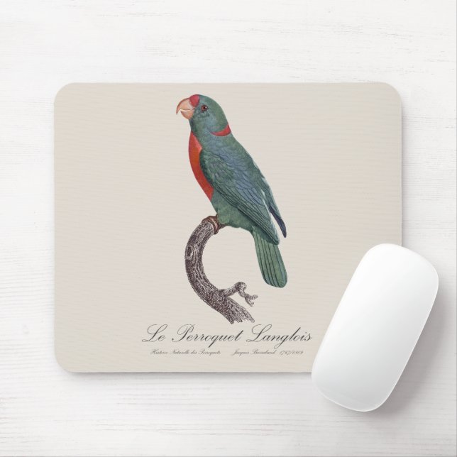 Le Perroquet Langlois  Mouse Pad (With Mouse)