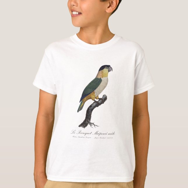 Le Perroquet Maipouri  / Black-headed parrot  T-Shirt (Front)