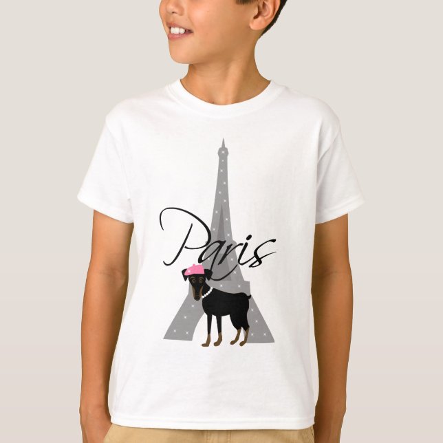 Le petit chien à Paris T-Shirt (Front)