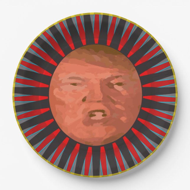Le Plat D John Trump Plate (Front)