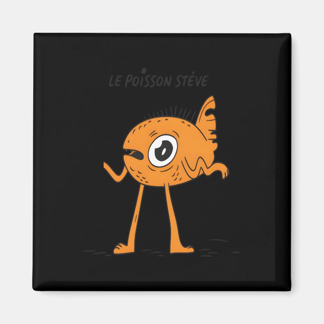 Le Poisson Steve Cute & Funny Magnet (Front)
