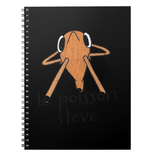 Le Poisson Steve Cute Meme Notebook (Front)