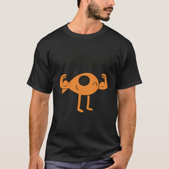 Le Poisson Steve Fish Cute Funny T-Shirt (Front)
