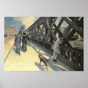 Le Pont de L'Europe, 1876 Poster