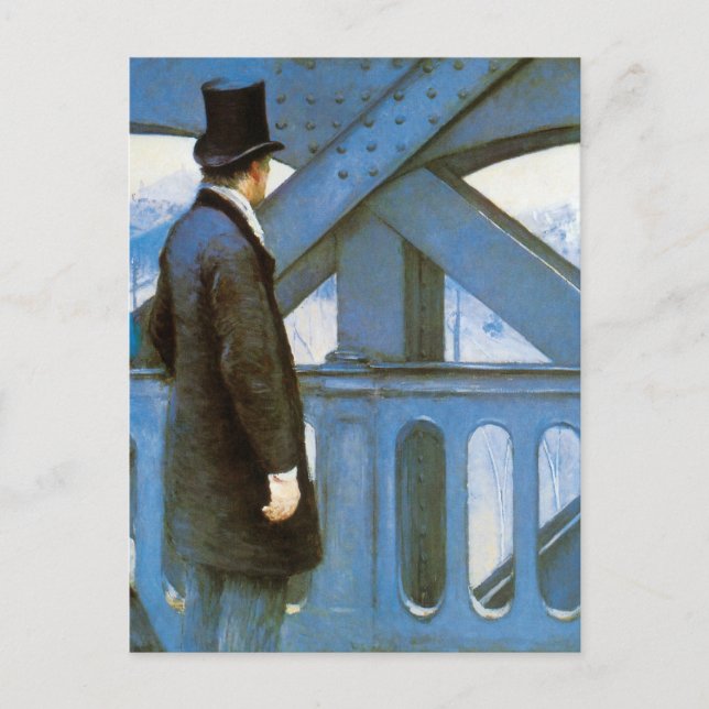 Le Pont de l'Europe by Gustave Caillebotte Postcard (Front)