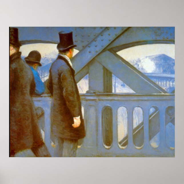 Le Pont de L'Europe by Gustave Caillebotte Poster (Front)