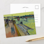 Le Pont de Trinquetaille | Vincent van Gogh Postcard<br><div class="desc">Le pont de Trinquetaille (1888) | Vincent van Gogh's Le pont de Trinquetaille (1888) depicts a striking view of the bridge at Trinquetaille in Arles, France. The painting features bold, expressive brushstrokes and vibrant colours, showcasing Van Gogh's unique Post-Impressionist style. The composition highlights the structure of the bridge, the reflective...</div>
