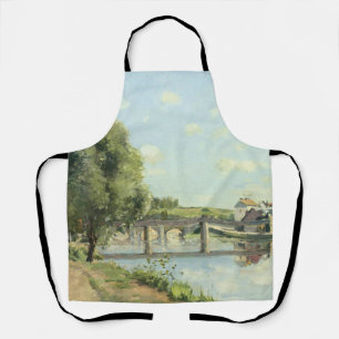 Le Pont Du Chemin De Fer Camille Pissarro Apron
