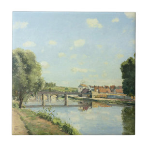 Le Pont Du Chemin De Fer Camille Pissarro   Ceramic Tile
