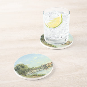 Le Pont Du Chemin De Fer Camille Pissarro Coaster