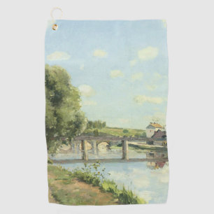 Le Pont Du Chemin De Fer Camille Pissarro Golf Towel