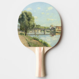 Le Pont Du Chemin De Fer Camille Pissarro Ping Pong Paddle