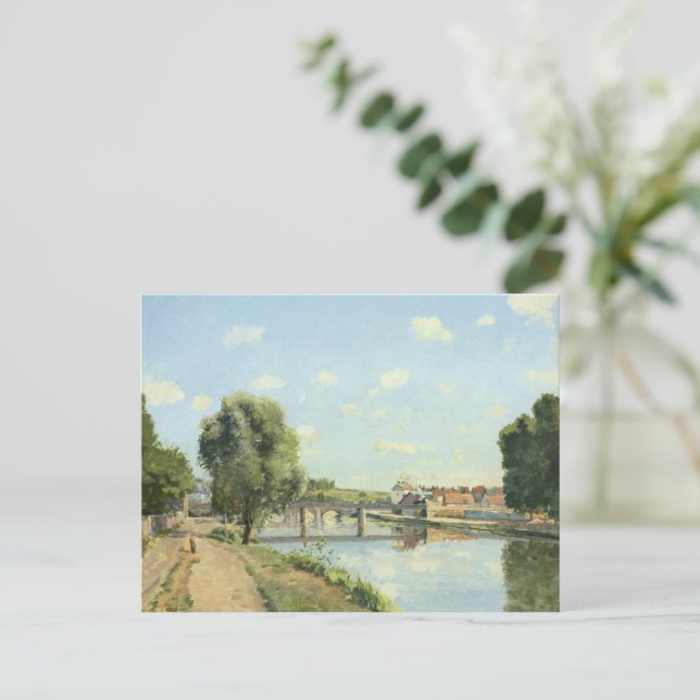 Le Pont Du Chemin De Fer Camille Pissarro   Postcard (Standing Front)