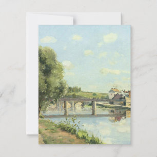Le Pont Du Chemin De Fer Camille Pissarro   RSVP Card
