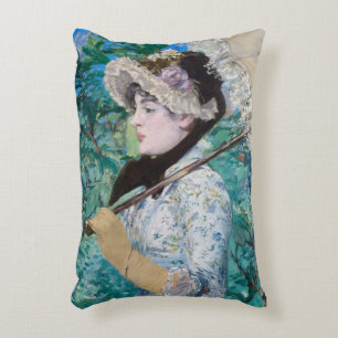 Le Printemps Édouard Manet Impressionist Painting Decorative Cushion