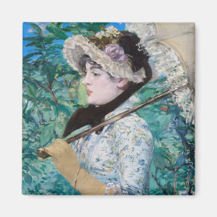 Le Printemps Manet Fine Art Painting Magnet
