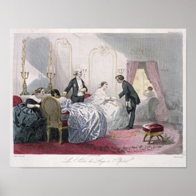 Le Salon de loge a l'Opera Poster (Front)