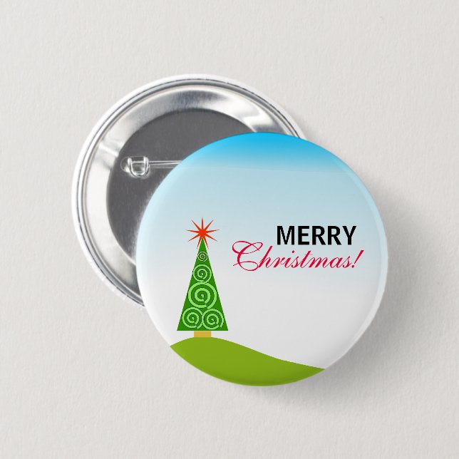 Le Sapin 6 Cm Round Badge (Front & Back)