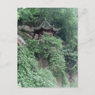 Le Shan Mountainside Buddhist Pavilion Postcard
