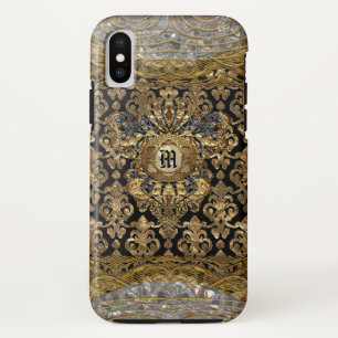 Le Shantesa Pretty Baroque Monogram iPhone X Case