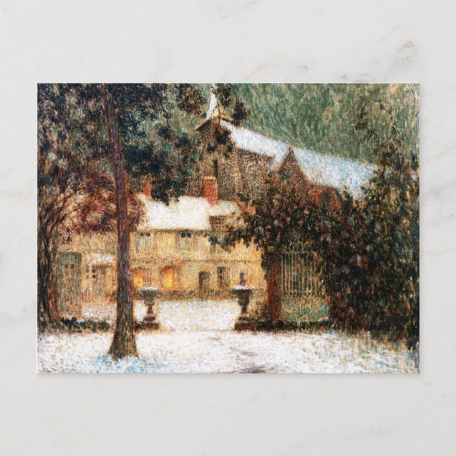 Le Sidaner: House in Snow Postcard (Front)