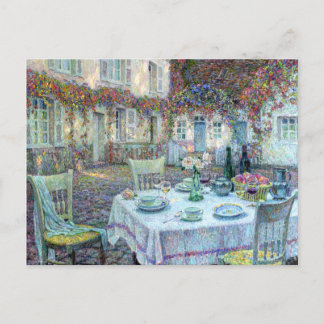Le Sidaner: Table with Roses at Gerberoy Postcard