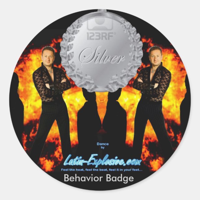 LE Silver Badge Behaviour Sticker (Front)