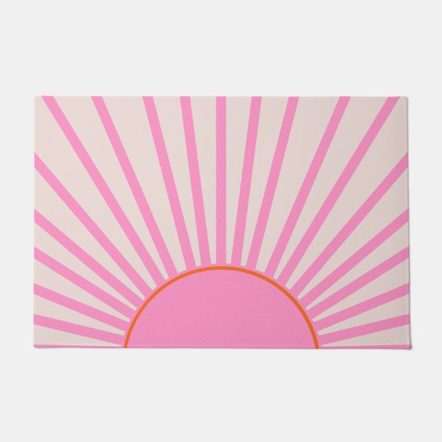 Le Soleil 01 Sun Pink Sunshine Doormat (Front)