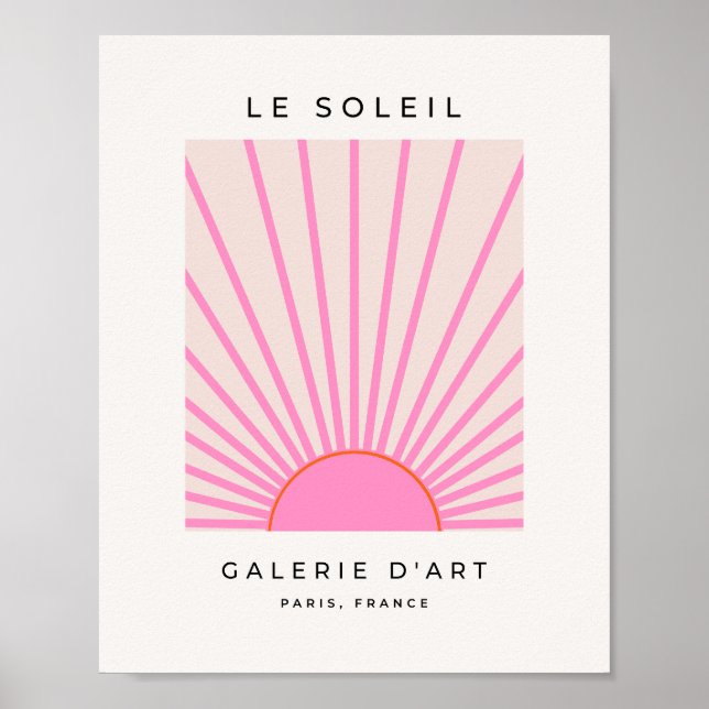 Le Soleil 01 Sun Pink Sunshine Poster (Front)