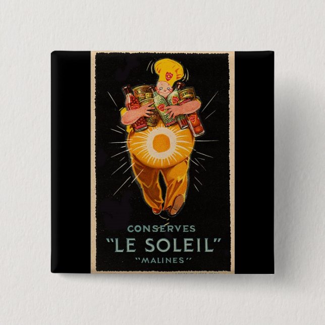 Le Soleil 15 Cm Square Badge (Front)