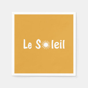 Le Soleil French Sunshine Custom Colours  Napkin