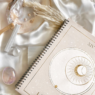 Le Soleil Spiral Notebook | Pink Cream Gold