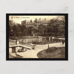 Le Square Darcy, Dijon, France Vintage Postcard