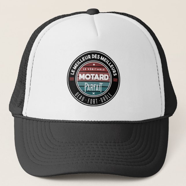Le véritable motard parfait trucker hat (Front)