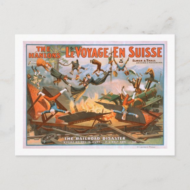 Le voyage en Suisse - The Railroad Disaster Postcard (Front)