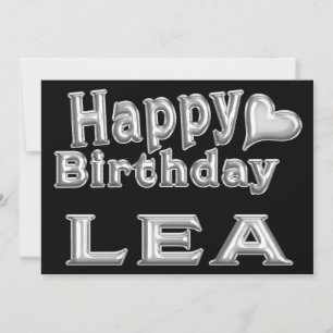 Lea Happy Birthday Karte Grußkarte mit Herz Card