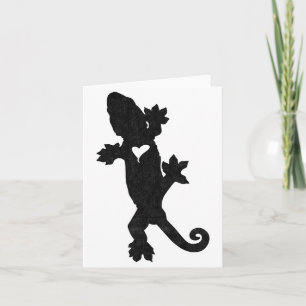 Leachie New Caledonian Gecko Artsy Distressed Card