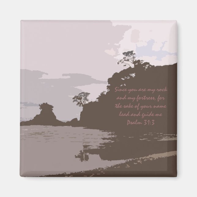 Lead and Guide Me - Psalm 31:3 Magnet (Front)