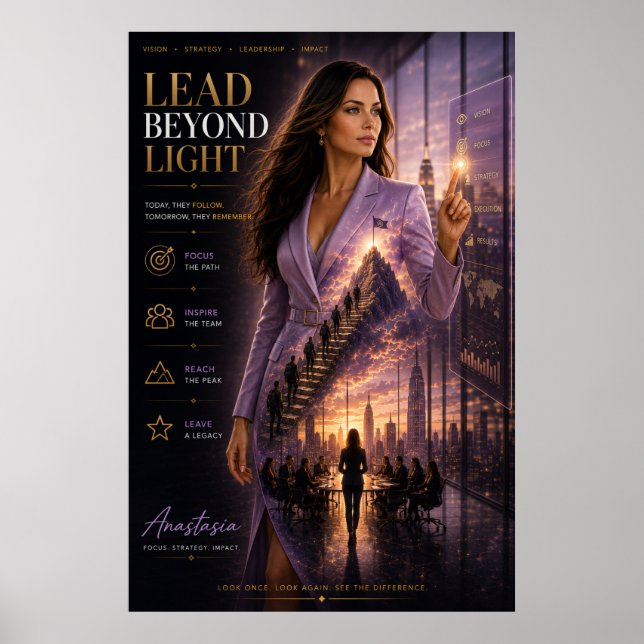 Lead Beyond Light – Executive Leadership Poster (Front)