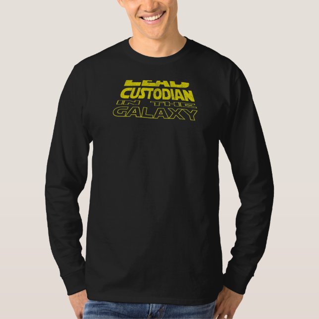 Lead Custodian  Space Backside T-Shirt (Front)