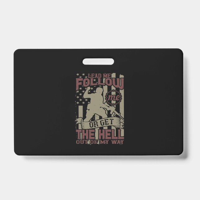 Lead Me, Follow Me ID Badge (Front)